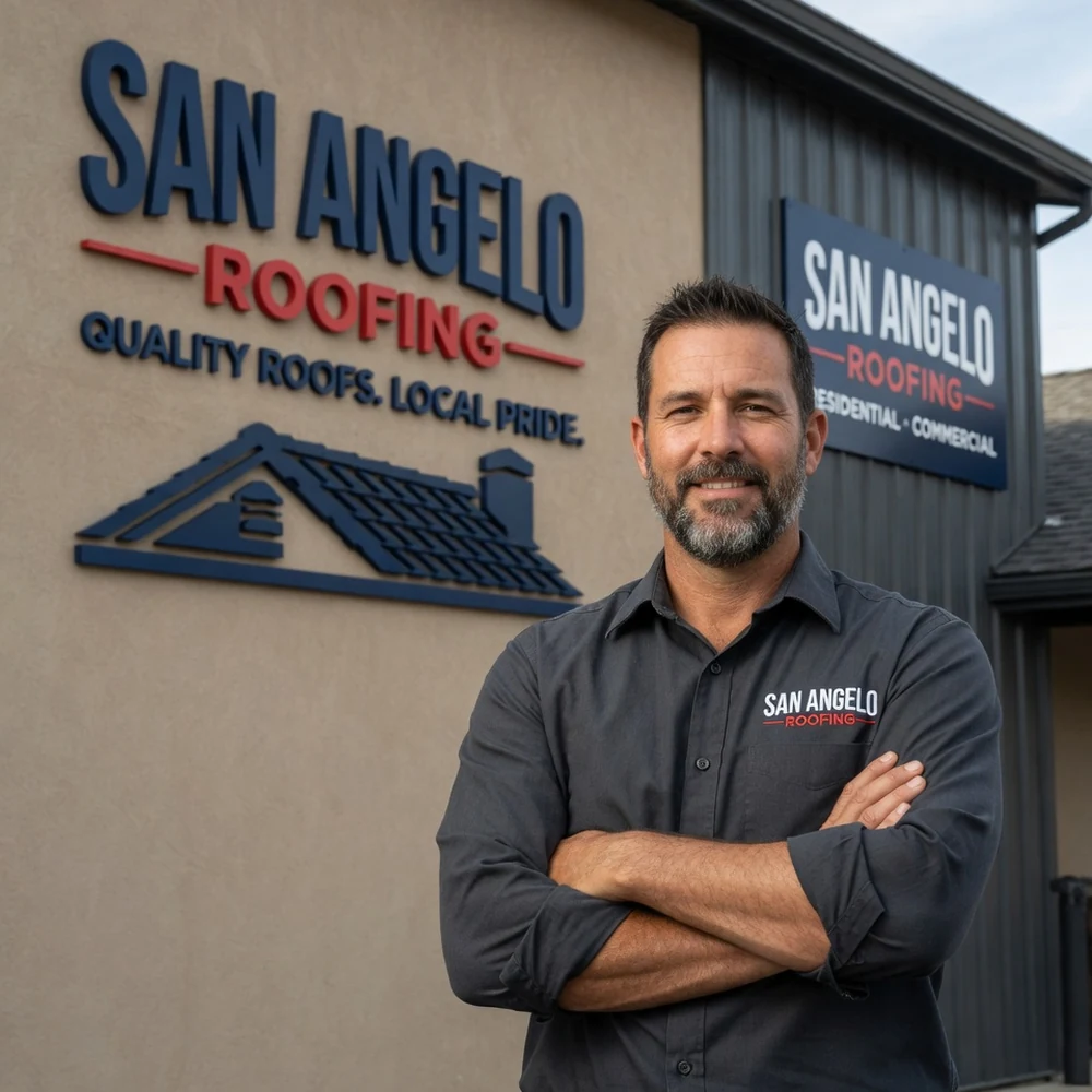 San Angelo Roofing professional ready to discuss residential and commercial roofing needs